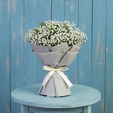 Букет цветов из:  Гипсофила в Дергаево