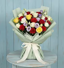 Букет цветов из:  Розы в Дергаево
