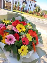 Букет цветов из:  Герберы #REPLACE_PRED# Дергаево