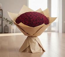 Букет 101 Красная роза в Дергаево