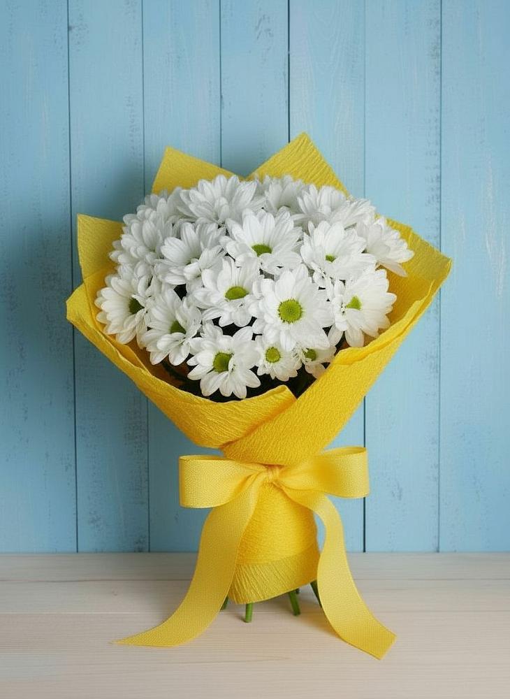 Букет цветов из: Хризантемы в Дергаево