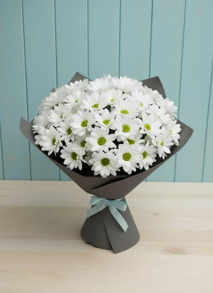 Букет цветов из: Хризантемы в Дергаево
