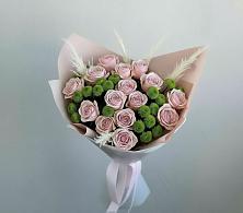 Букет цветов из:  Розы и Хризантемы в Дергаево