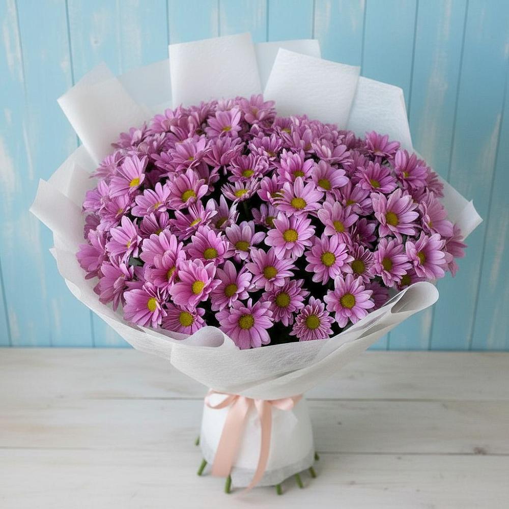 Букет цветов из: Хризантемы в Дергаево