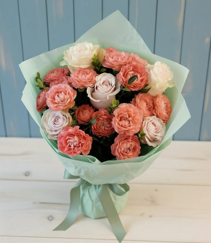 Букет цветов из: Розы в Дергаево