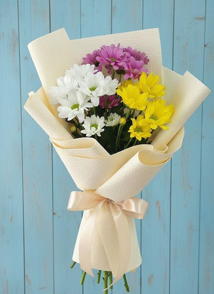 Букет цветов из: Хризантемы в Дергаево