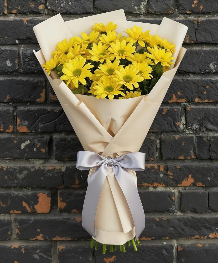 Букет цветов из: Хризантемы в Дергаево