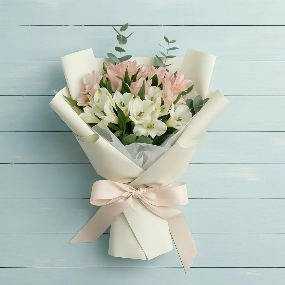 Букет цветов из: Альстромерии в Дергаево