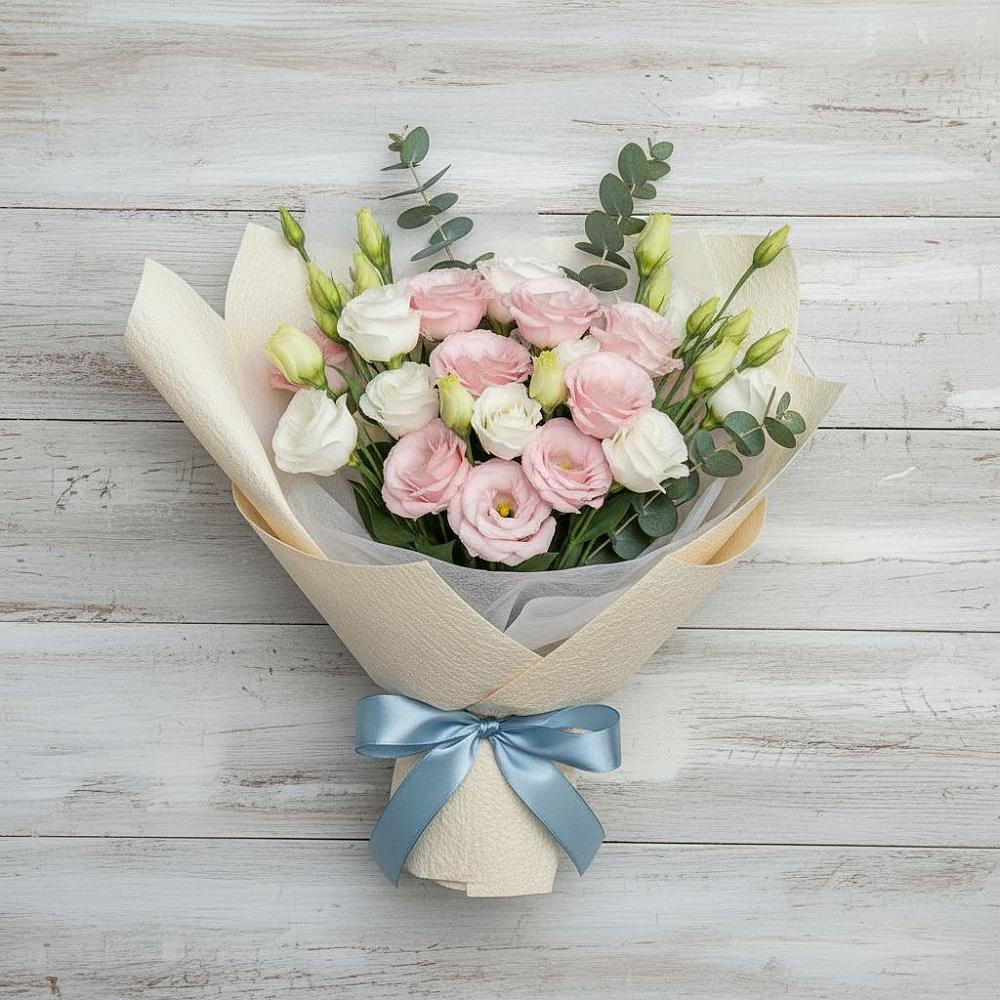 Букет цветов из: Лизиантусы в Дергаево